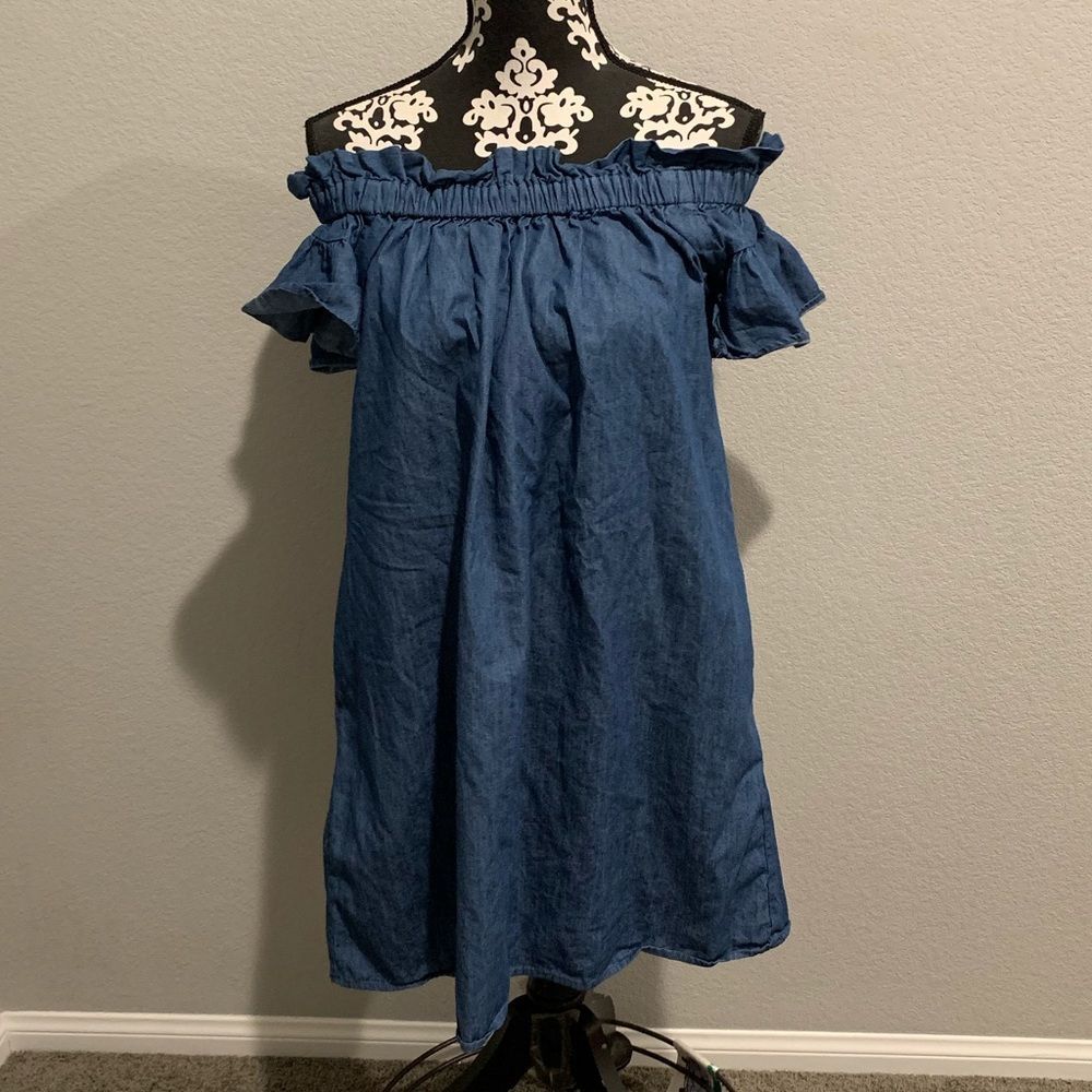 Anthro Cory Lynn Calter denim dress